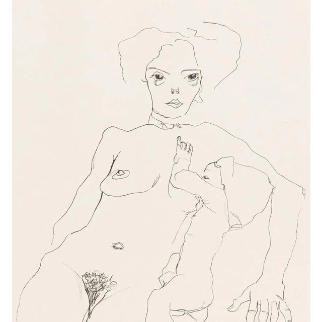 Mother and Child is a fine black and white collotype from the series “Handzeichnungen” (1920), a fine art portfolio by...