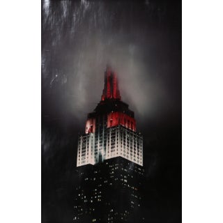 NYC Empire State Building in Fog, Charles Bah Photograph For Sale