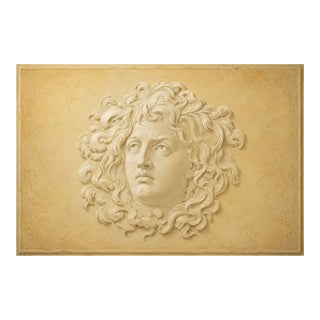 Atelier Aria Lumae Wilhelm Zahn Style Pompeian Medusa Gorgoneion Trompe lOeil Relief Fine Art Gallery Board Print 30 X 20 For Sale