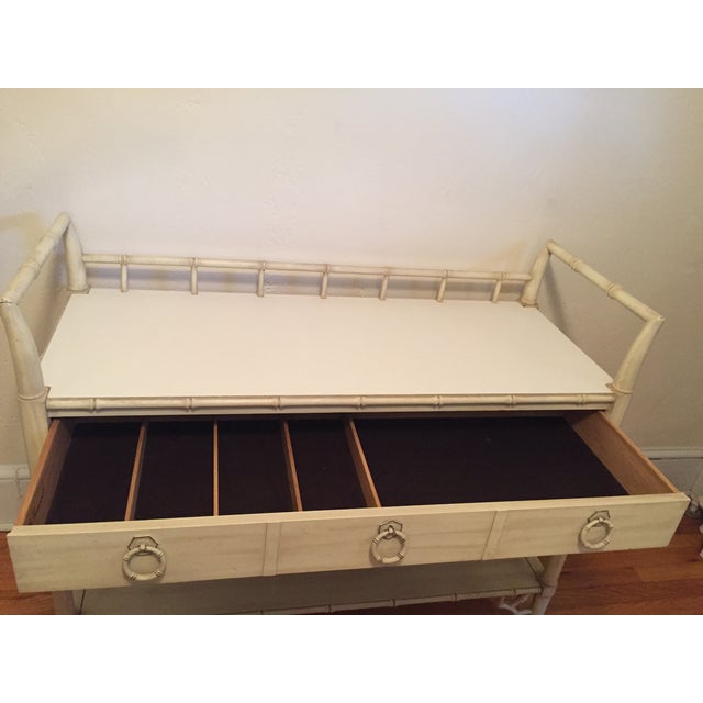 Thomasville Faux Bamboo Allegro Server Table Chairish