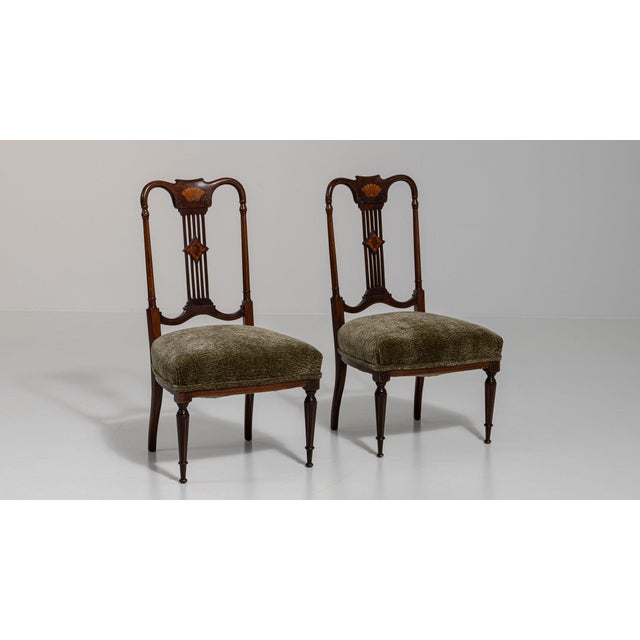 19th Century France Hepplewhite Brown Wood Lounge Chair For Sale In Greensboro - Image 6 of 10
