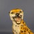 Green Large Vintage Ceramic & Plaster Cheetah Sculpture, 1960s For Sale - Image 8 of 14