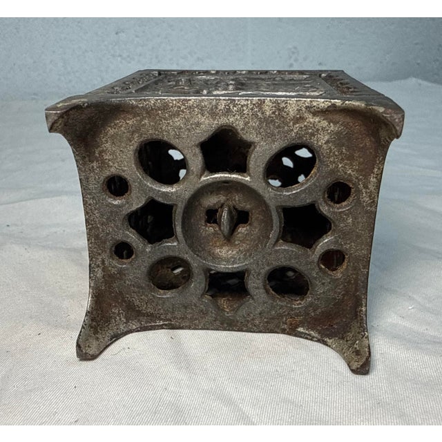 Metal Scarce Antique Cast Iron Still Penny Bank Save Your Pennies Kenton Safe For Sale - Image 7 of 8