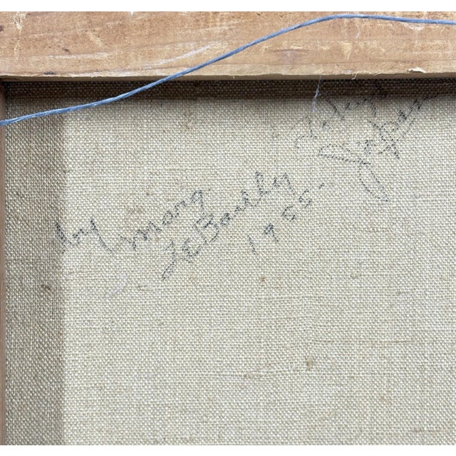 1955 Original River Landscape Oil on Canvas by Marg Le Bailly – Signed & Dated Capture the serene beauty of the mid-20th...