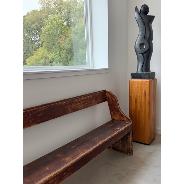 16' Sixteen Feet Long Monumental Amish School House Wood Bench For Sale - Image 11 of 18