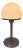 Bauhaus Stainless Steel Table Lamp with Opaline Glass For Sale