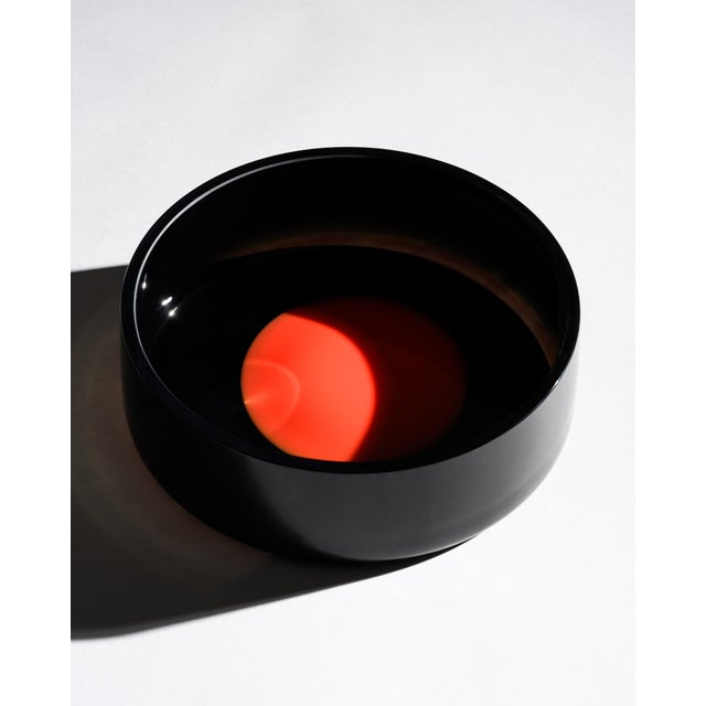Op-Art Studio Glass Bowl by Hans Wudy for Zwiesel Glass School, Germany, 2012 For Sale - Image 9 of 9