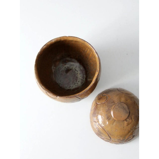 Vintage Studio Pottery Jar For Sale - Image 9 of 10