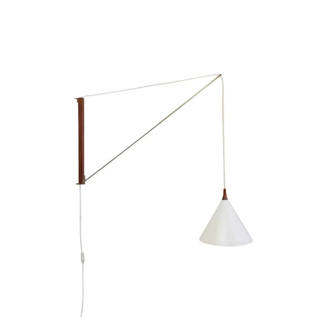 Counterbalance Arc Wall Lamp by Willem Hagoort for Hagoort, 1950s For Sale - Image 6 of 6