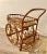 Chinoiserie French Riviera Rattan Bar Cart Audoux & Minet 1950s For Sale - Image 3 of 11