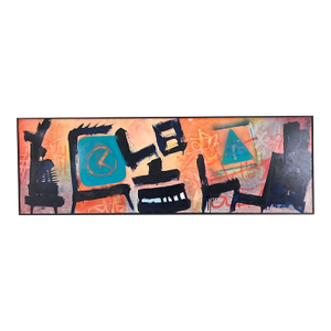 Late 20th Century Abstract Street Art Style Painting