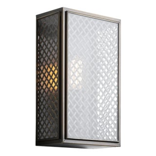 Tekna Essex Mesh-C Wall Light With Dark Bronze Finish and Clear Glass For Sale