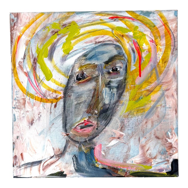 Gray Lady Surprise Painting For Sale