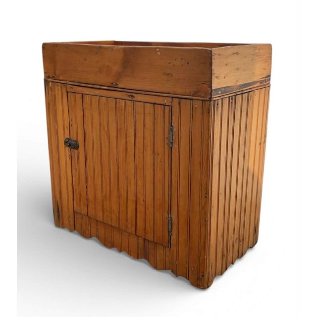 Outstanding example of a 19th century dry sink. Original hardward closure Victorian design. Very nice size 30" H 29.75" L...