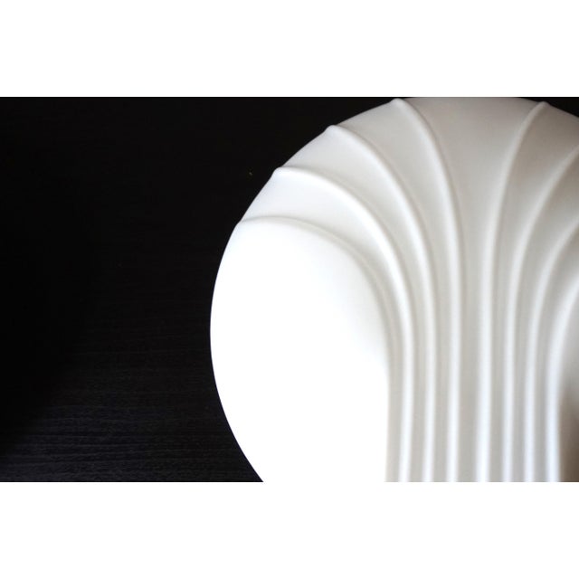 Art Deco Opal Glass Mussel Wall Lamps by Egon Hillebrand for Hillebrand Leuchten, 1960s, Set of 2 For Sale - Image 6 of 18