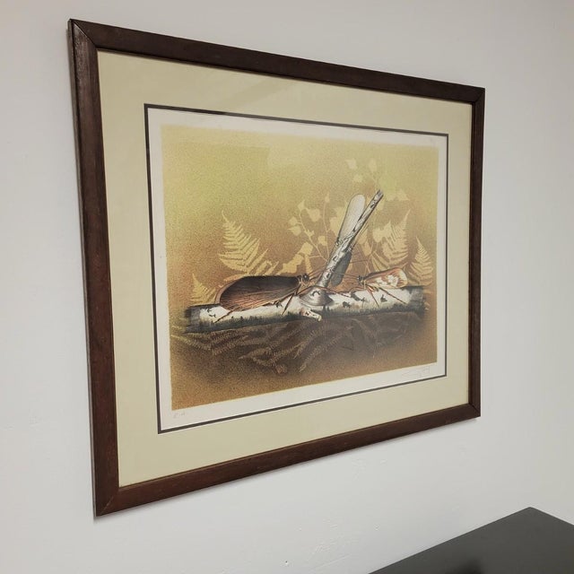 Realism Charles Gaidy Signed Artist’s Proof Insect Print, c.1973 For Sale - Image 3 of 9