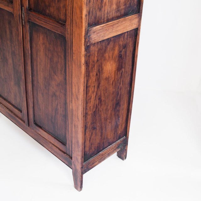 Vintage Parisian Wardrobe Two-Door in Pine, 1950s For Sale - Image 9 of 14