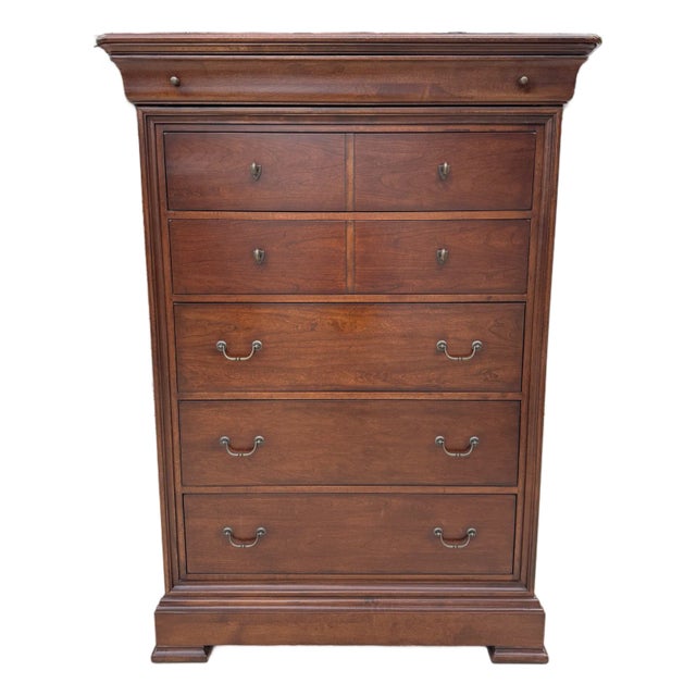 1990s Traditional Louise Philippe Style Chest of Drawers by Thomasville For Sale