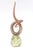 Vintage Signed Murano Swirled Orange, White, Gold, Glass Sculpture With Gold Aventurine For Sale - Image 10 of 10