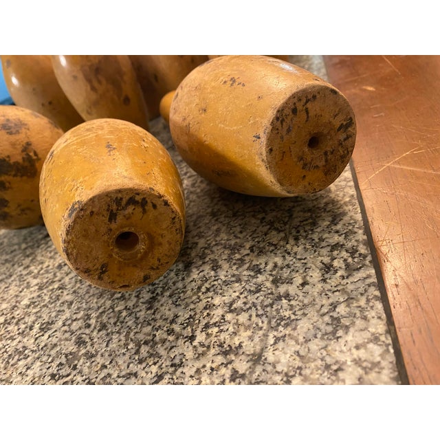 Vintage Table Top 10 Pin Bowling Set - 12 Pieces For Sale - Image 10 of 10