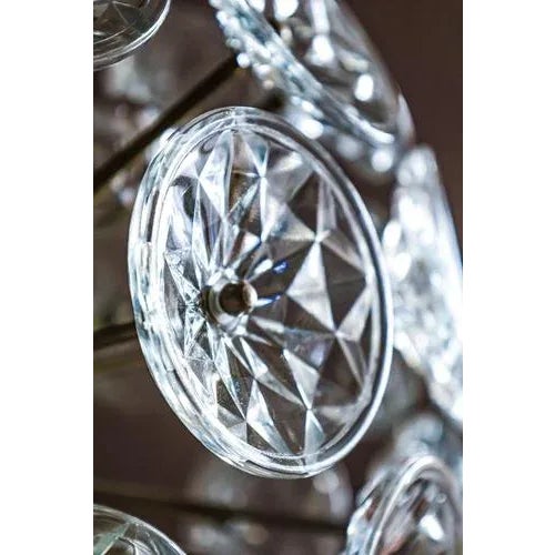 Starburst Chrome and Glass Chandelier from Val Saint Lambert, France, 1960s For Sale - Image 9 of 12