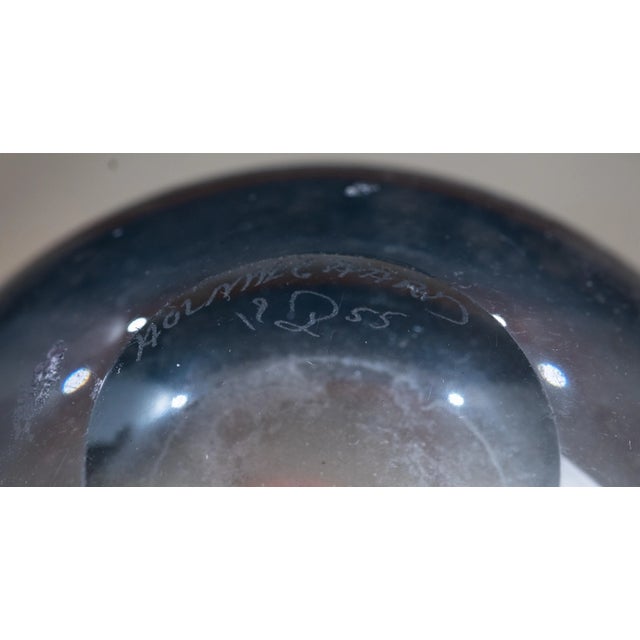 Mid-Century Danish Blue Vase by Per Lütken for Holmegaard For Sale - Image 6 of 7