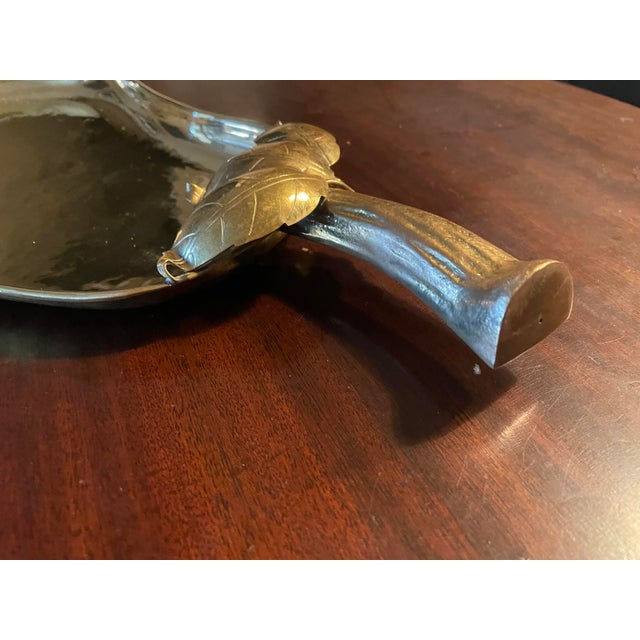 1970s 1970s Sarreid Brass Pear Tray For Sale - Image 5 of 8