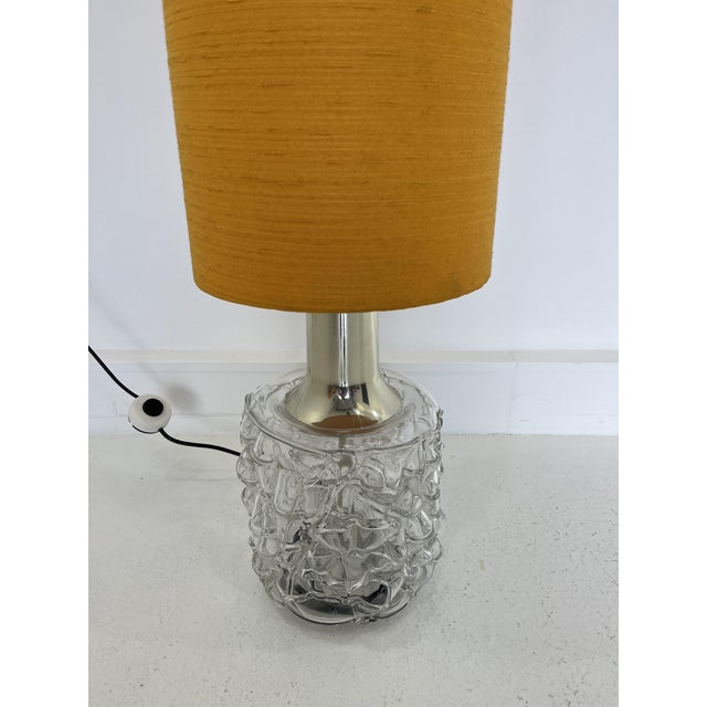 1960s Vintage Bubble Glass and Chrome Lamp from Doria Leuchten, Germany, 1960s For Sale - Image 5 of 9