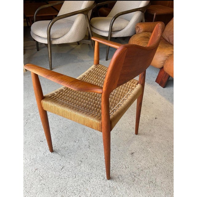 Danish Dining Carver Chairs by Arne Hovmand Olsen for Mogens Kold, Set of 2 For Sale - Image 17 of 18