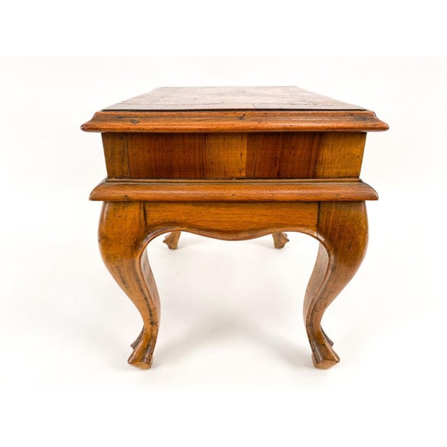 Vintage Salesman’s Sample-Sized Louis XV Style Burl Walnut Desk For Sale - Image 9 of 14