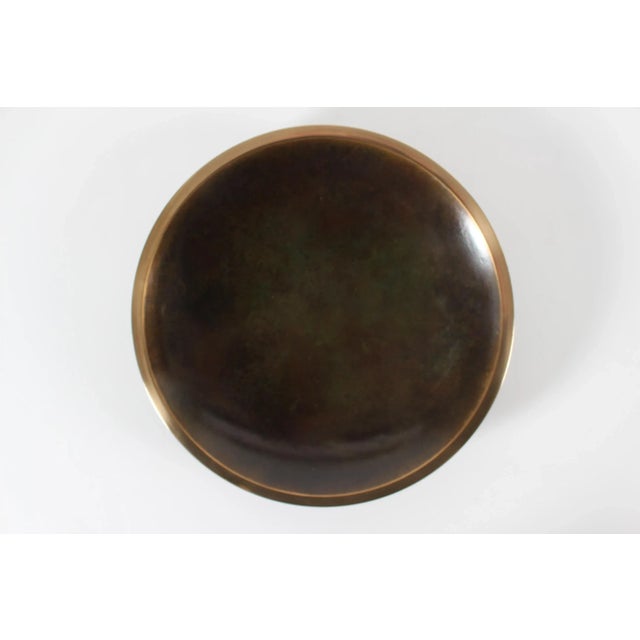 Large and Heavy Art Deco Danish Decorative Low Bowl in Bronze by Just Andersen, 1930s For Sale - Image 3 of 13