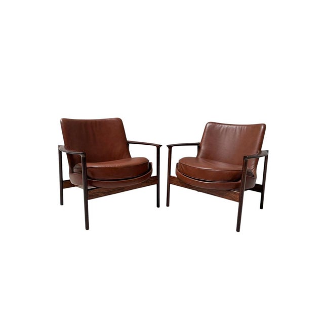 Mid-Century Modern Lounge Chairs by Ib Kofod-Larsen for Frõscher, 1970s, Set of 2 For Sale - Image 14 of 15