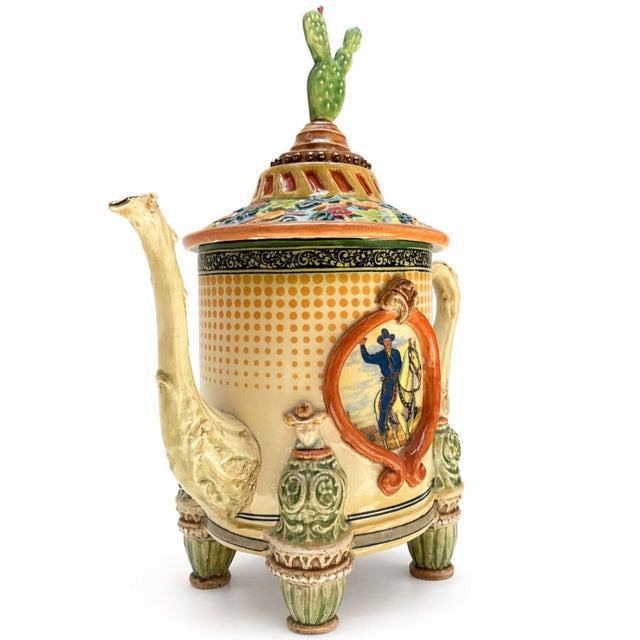 Large Teapot with Cactus Lid brings together playful imagination and refined ceramic craftsmanship in a sculptural...