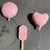 Contemporary Pink Glossy Ceramic Heart Balloon Sculpture For Sale - Image 3 of 5