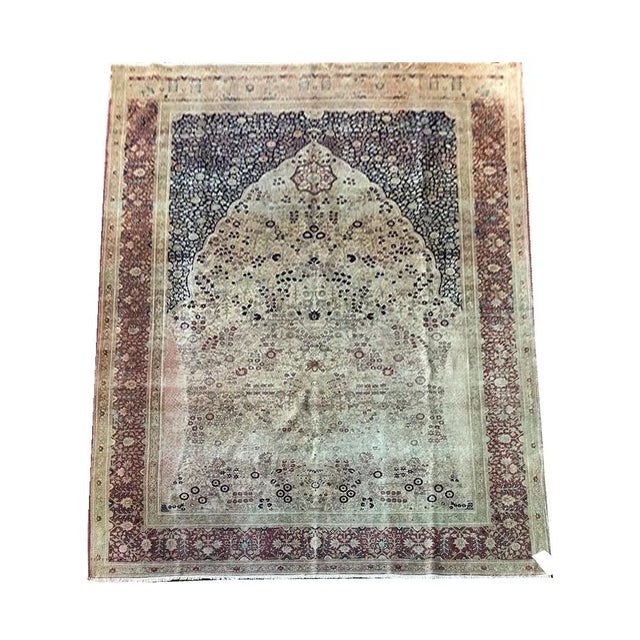 19th Century Vintage Haji Jalili Style Tabriz Rug For Sale - Image 11 of 11
