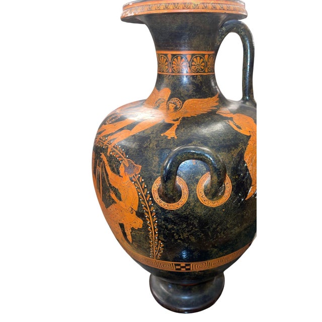 Late 20th Century Large Attic Style Red-Figure Hydria Museum Copy After Ancient Greek Pottery For Sale - Image 10 of 12
