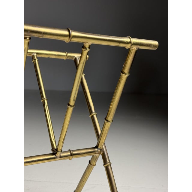 Faux Bamboo Magazine Rack For Sale - Image 4 of 16
