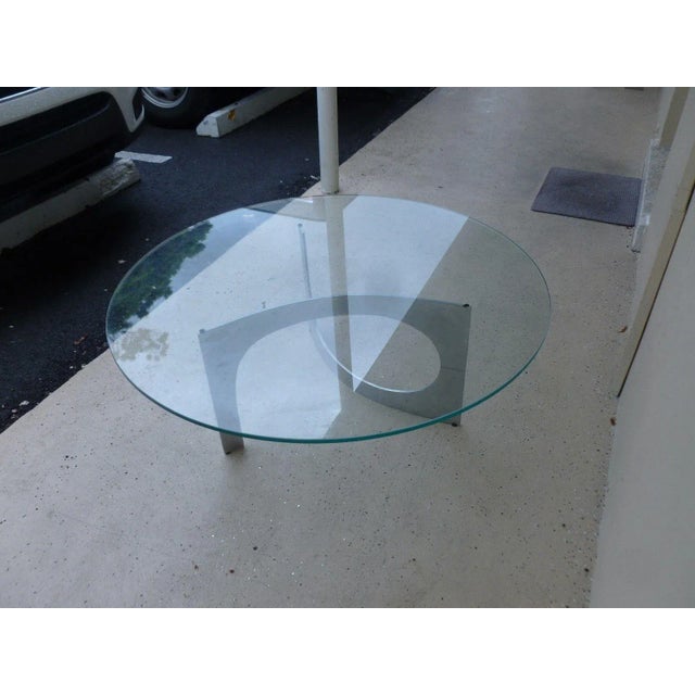 1960s Mid Century Modern Aluminum Sculptural Table by Knut Hesterberg by Bacher Tische For Sale - Image 5 of 11