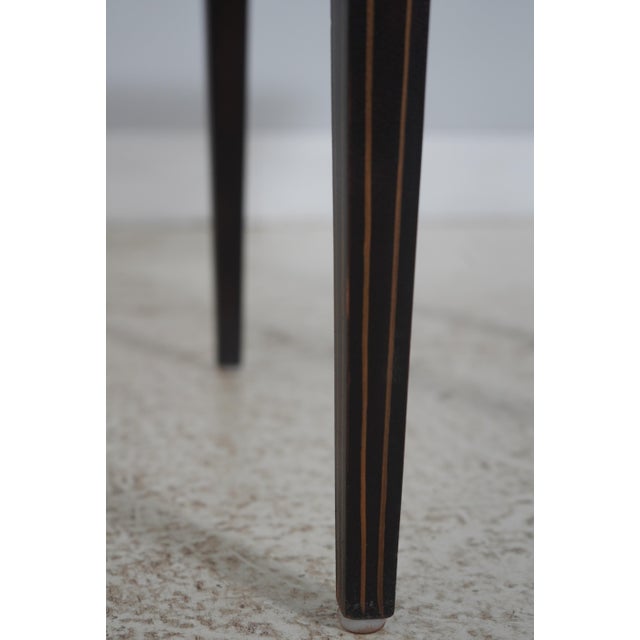 Sherrill Black & Gold Crackle Paint Pembroke Drop Leaf Table For Sale - Image 14 of 17