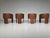 An exceptional set of four “Dinette” armchairs designed by Luigi Massoni for Poltrona Frau in 1972. Defined by their bold...
