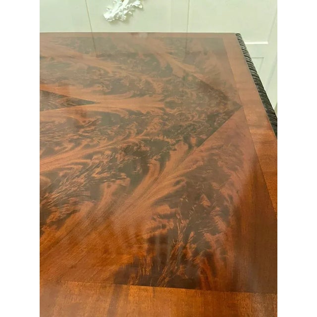 Edwardian Freestanding Carved Mahogany Centre Table For Sale - Image 3 of 12