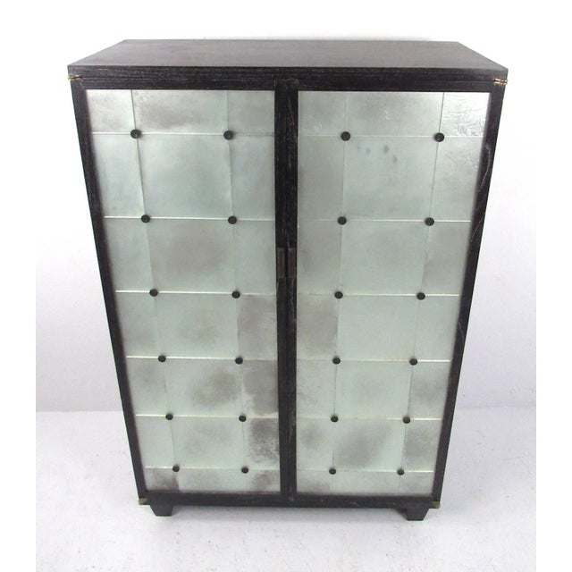 Modern Mid 20th Century Contemporary Modern Glass Front Cabinet For Sale - Image 3 of 5