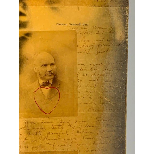 Ben Freeman Mixed Media Collage of Antique Photographs and Letters For Sale - Image 9 of 13
