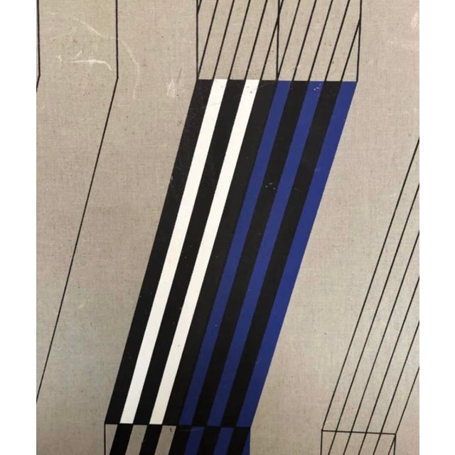 Peter Hermann Schütz, Acrylique Sur Toile, 1972, Oil on Canvas, in Very Good conditions. Designed 1970 to 1979 This piece...