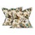 P Kaufmann Waverly Brown Cream Teal Tan Botanical Jacobean Leaf Vine 22" Pillow Covers- Pair For Sale
