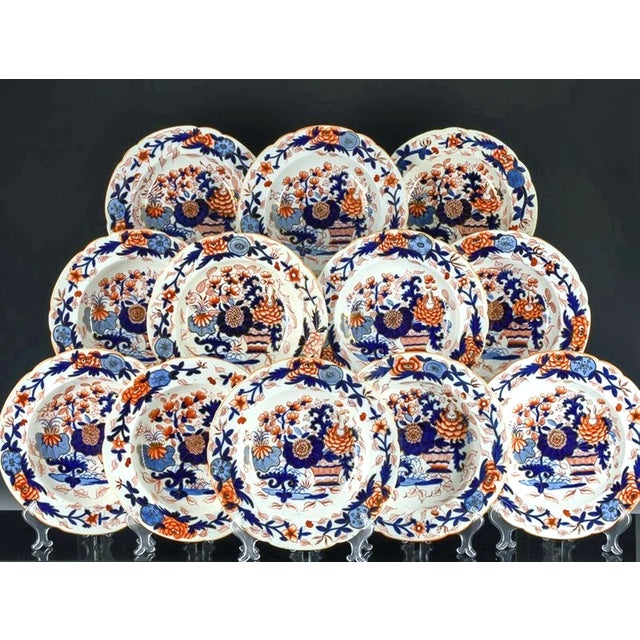 Coalport Porcelain Imari Japan Pattern Part Dinner Service, 34 Pieces Circa 1820 For Sale - Image 13 of 14