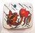 Set of Four Italian Leather-Backed Ceramic Dishes Florence, Circa 1950 For Sale - Image 10 of 18