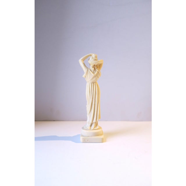 Italian Neoclassical Female Sculpture Statue, Small For Sale - Image 9 of 10