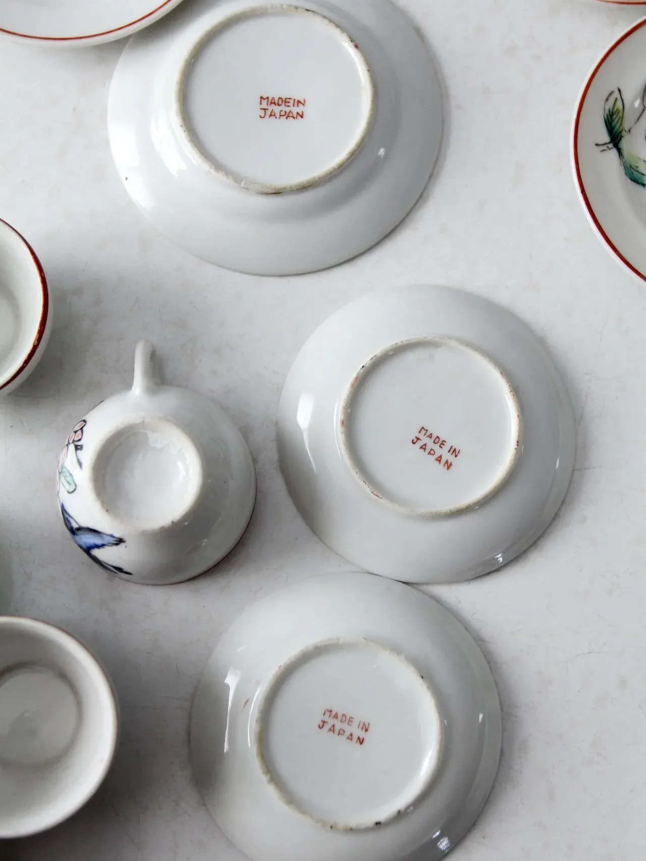 Set Da Tè In Miniatura Di Porcellana Blu - Servizio Da Dinnerware In Miniatura, Regalini Giapponesi Per Casa Di Bambole O Collezione