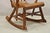 Vintage Sikes Co Maple Wood American Colonial Style Rocker Rocking Chair (B) For Sale - Image 12 of 12